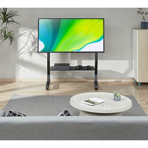 Stojak mobilny do TV 45 -90cali, 60kg, półka AV Techly