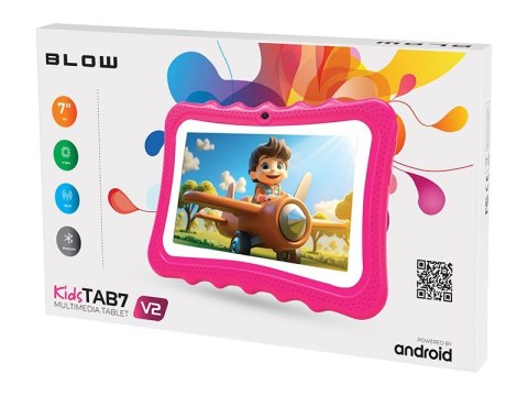 Tablet KidsTAB7 V2 4/32GB różowe etui kamera 2MP BLOW