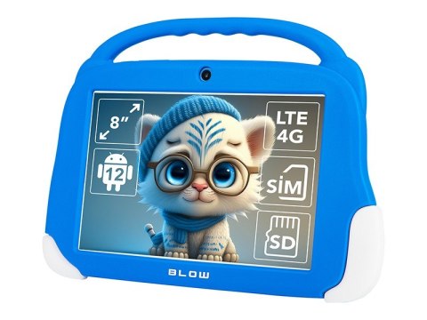 Tablet KidsTAB8 4G 4/64GB Niebieskie etui BLOW