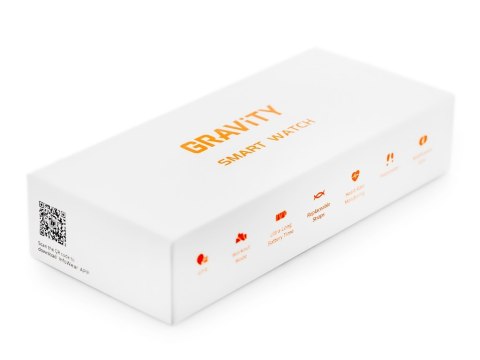 Smartwatch Damski GRAVITY GT28-10 Pasek + Bransoleta Biało Srebrny