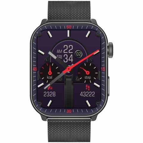 Smartwatch Męski GRAVITY GT28-3 Pasek + Bransoleta Granatowo Czarny