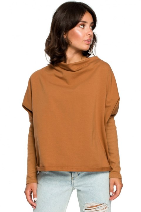 Bluza Damska Model B094 Carmel - BeWear Bluza Damska Model B094 Carmel - BeWear