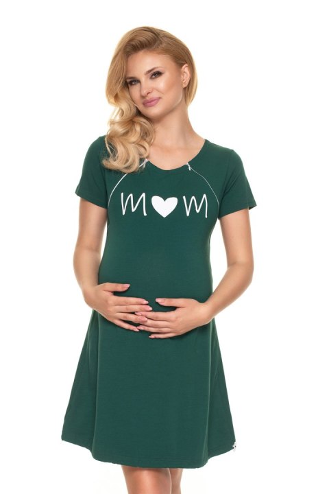 Koszulka nocna Koszula Nocna Ciążowa Model 0190 Green - PeeKaBoo Koszulka nocna Koszula Nocna Ciążowa Model 0190 Green - PeeKaBoo