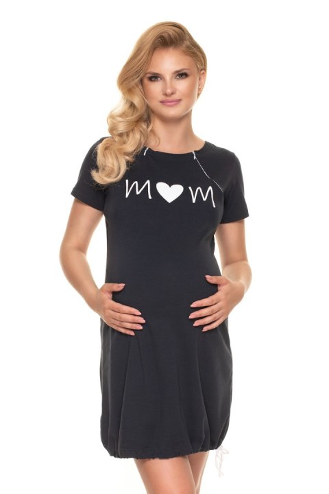 Koszulka nocna Koszula Nocna Ciążowa Model 0190 Navy - PeeKaBoo Koszulka nocna Koszula Nocna Ciążowa Model 0190 Navy - PeeKaBoo