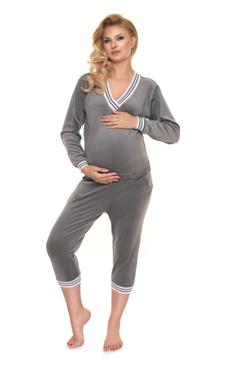 Spodnie Dres Model 0202 Grafit - PeeKaBoo Spodnie Dres Model 0202 Grafit - PeeKaBoo