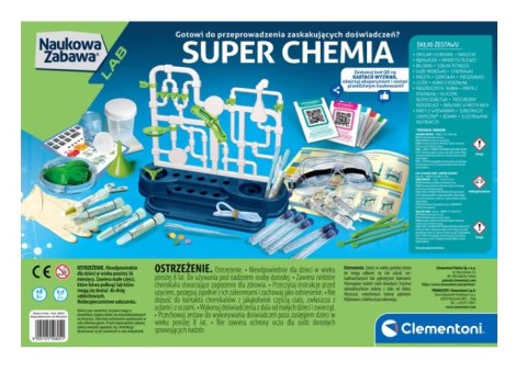 Clementoni Naukowa Zabawa Super Chemia Eksperymenty Język Polski Clementoni 50805