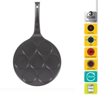 Patelnia Aluminiowa na 7 plackĂłw z powĹoka non-stick 27cm