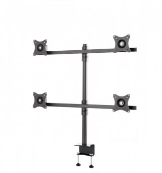 SV07 Uchwyt biurkowy do czterech monitorĂłw 19-27 cali VESA 75x75 - 100x100 40 kg