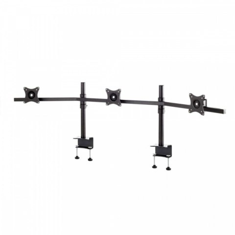 SV11 Uchwyt biurkowy zakrzywiony do trzech monitorów 19-27 cali VESA 75x75 - 100x100 30 kg