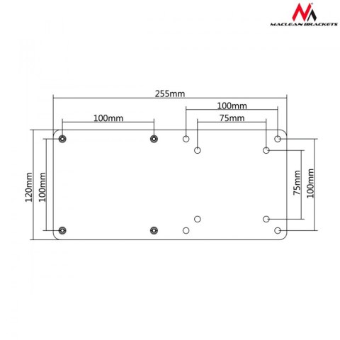 Adapter VESA MC-721 do mini komputerów NUC MAC Maclean