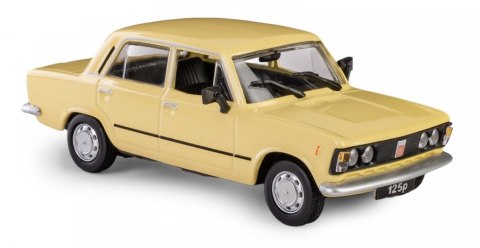 Pojazd PRL Fiat 125p żółty