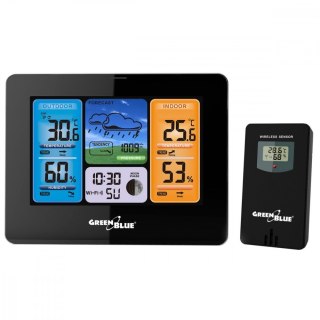 Stacja pogodowa WiFi TUYA GB215 GreenBlue