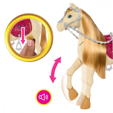 Figurka interaktywna Barbie Tańczący Koń Mattel