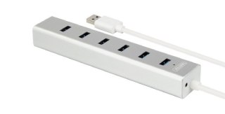 HUB 7 x USB3.0 Aluminium z zasilaczem; Y-3090 Unitek