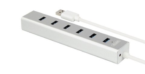 HUB 7 x USB3.0 Aluminium z zasilaczem; Y-3090 Unitek
