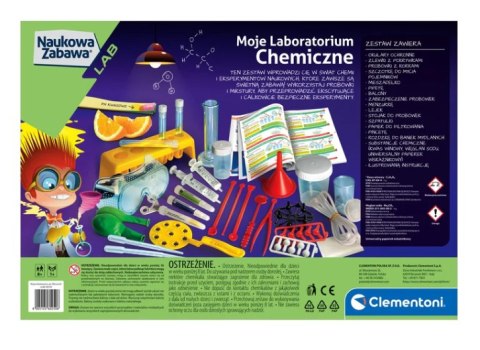 Clementoni Naukowa Zabawa Moje Laboratorium Chemiczne Język Polski Clementoni 60250