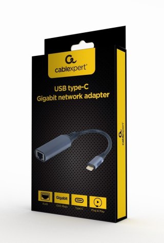 Adapter USB-C to LAN GbE RJ-45 Gembird