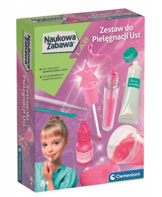 Clementoni Naukowa Zabawa Zestaw Kosmetyczny Balsam i Błyszczyk do Ust Język Polski Clementoni 50253