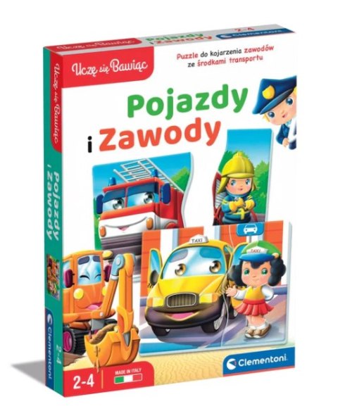 Clementoni Gra edukacyjna Pojazdy i Zawody Uczę się Bawiąc Język Polski Clementoni 50765