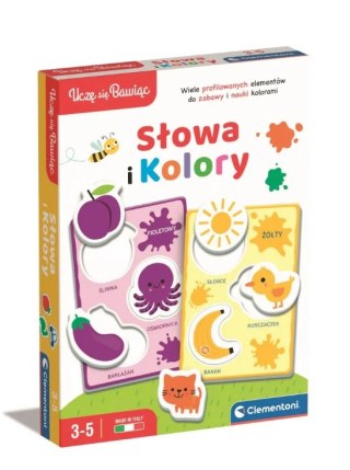 Clementoni Gra edukacyjna Słowa i Kolory Uczę się Bawiąc Język Polski Clementoni 50760