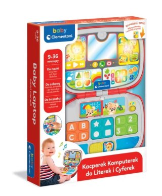 Clementoni Interaktywny Laptop Komputerek Kacperek do Literek i Cyferek Język Polski Clementoni 50716