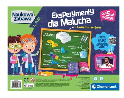 Clementoni Naukowa Zabawa Eksperymenty Dla Malucha Język Polski Clementoni 50895