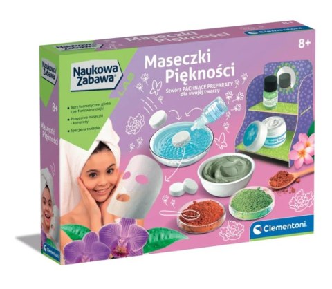 Clementoni Naukowa Zabawa Zestaw DIY Maseczki Piękności Język Polski Clementoni 50901
