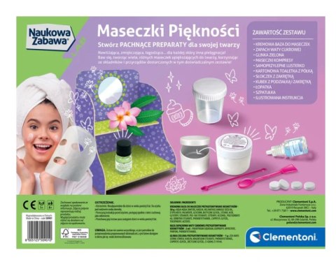 Clementoni Naukowa Zabawa Zestaw DIY Maseczki Piękności Język Polski Clementoni 50901