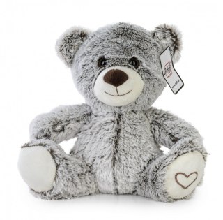 Maskotka Miś siedzący z serduszkiem 22 cm