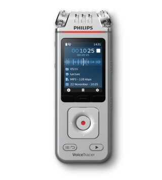 Dyktafon DVT4115 Pamięć 8GB,USB,microSDHC maks.32GB,3 mikrofony Philips