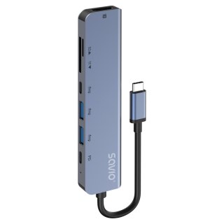 HUB USB-C 7w1 AK-82 Savio