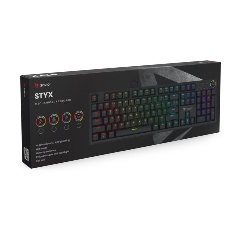 Klawiatura mechaniczna STYX Outemu Brown Hot Swap RGB Savio
