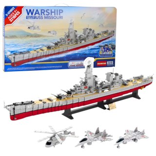 LEAN Toys Klocki Konstrukcyjne Duży Lotniskowiec Wojenny 3216 el.