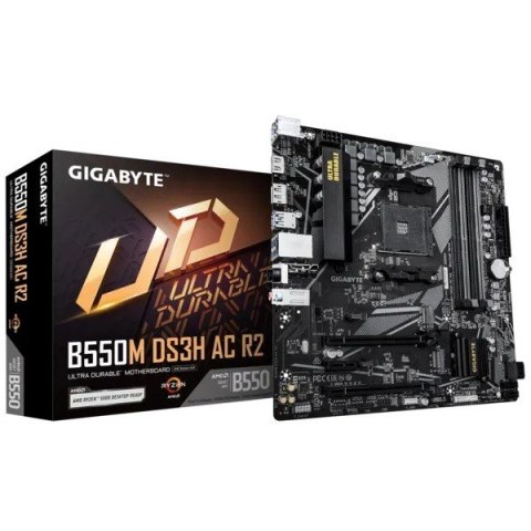 Płyta główna B550M DS3H AC R2 AM4 4DDR4 HDMI/DVI mATX Gigabyte