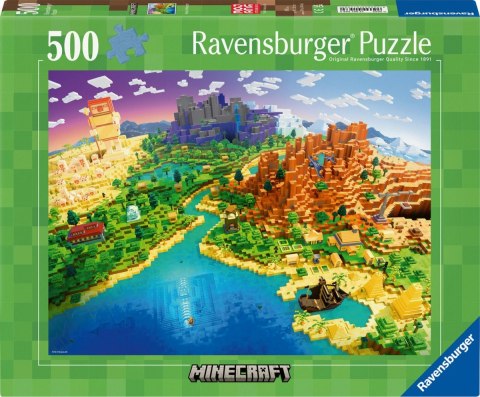 Puzzle 500 elementów Minecraft