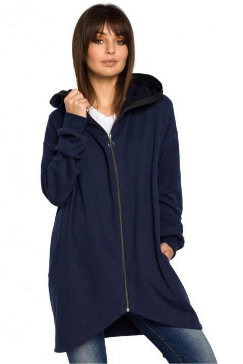 Bluza Damska Model B054 Navy - BeWear Bluza Damska Model B054 Navy - BeWear