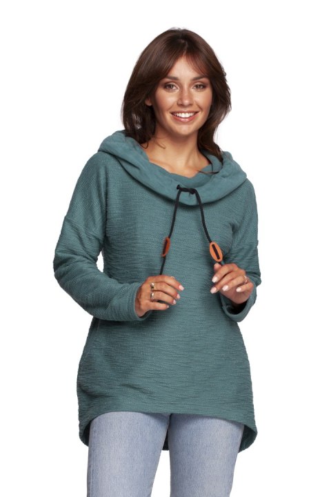 Bluza Damska Model B249 Turkus - BeWear Bluza Damska Model B249 Turkus - BeWear