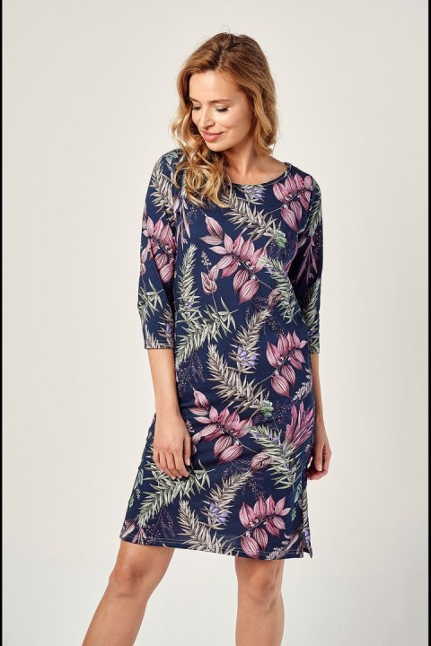 Koszulka nocna Koszula Nocna Model Vivian 2980 kolor 01 Navy - Taro Koszulka nocna Koszula Nocna Model Vivian 2980 kolor 01 Navy - Taro