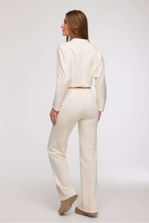 Spodnie Dresowe Model B296 Wanilia - BeWear Spodnie Dresowe Model B296 Wanilia - BeWear