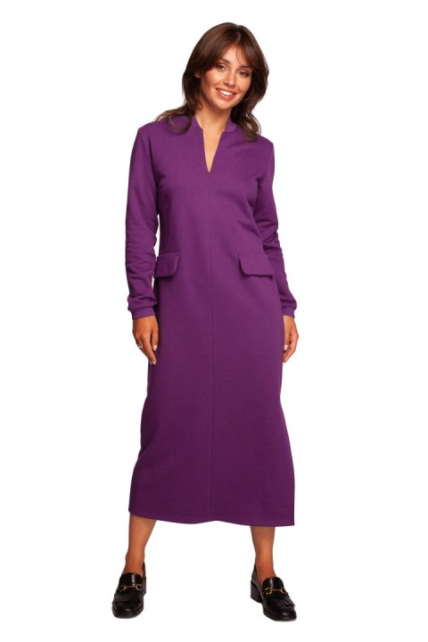 Sukienka Model B242 Purpura - BeWear Sukienka Model B242 Purpura - BeWear