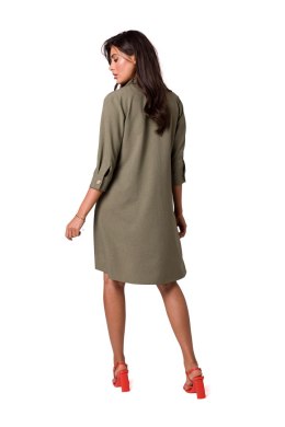Sukienka Model B257 Oliwka - BeWear Hurtownia odzieży on-line, moda damska, bielizna i obuwie dla kobiet - Matterhorn.pl