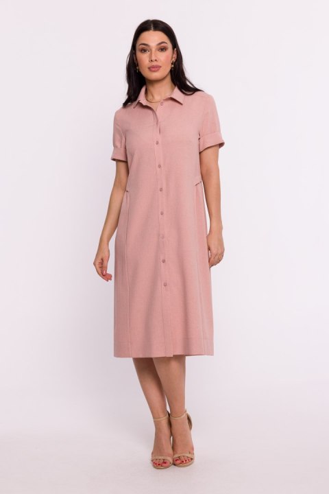 Sukienka Model B282 Pink - BeWear Sukienka Model B282 Pink - BeWear