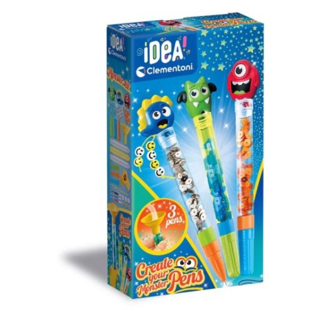 Clementoni Idea Art Zestaw Mini Fabryka Monster Długopisów Potwory Clementoni 18833
