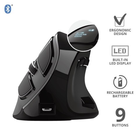 Ergonomiczna mysz bezprzewodowa Voxx Trust