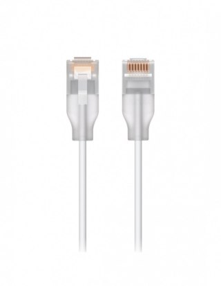 Kabel sieciowy UACC-Cable-Patch-EL-0.15M-W półprzezroczysty, biały 0,15m, Cat6 UBIQUITI