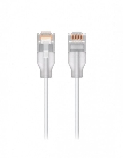 Kabel sieciowy UACC-Cable-Patch-EL-0.15M-W półprzezroczysty, biały 0,15m, Cat6 UBIQUITI