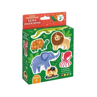 Puzzle progresywne - Dzikie zwierzątka