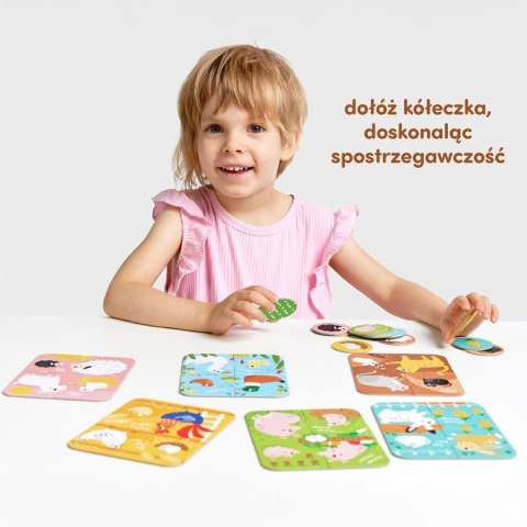 Puzzle zwierzęta małe i duże