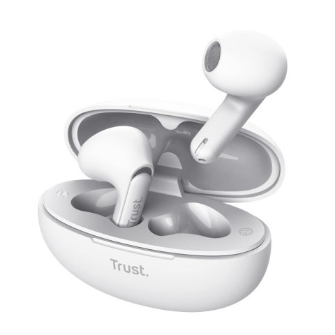 Słuchawki earbuds Yavi Bluetooth ENC białe Trust