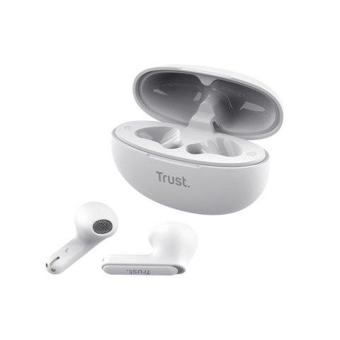 Słuchawki earbuds Yavi Bluetooth ENC białe Trust